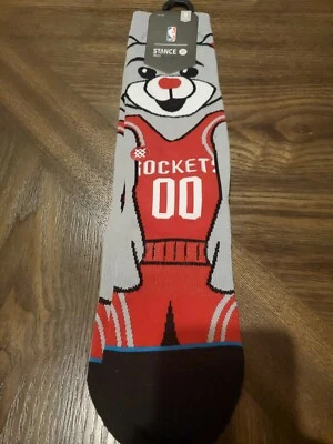 NBA Stance Men's Medium M 6-8.5 Socks Houston Rockets Clutch The Bear Basketball - Image 1 of 3