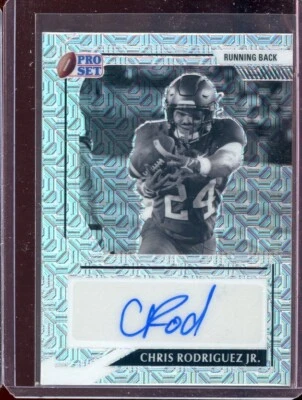 2022 Leaf Pro Set Metal B&W Mojo Silver Chris Rodriguez Jr Rc Auto (10/25) - Image 1 of 2