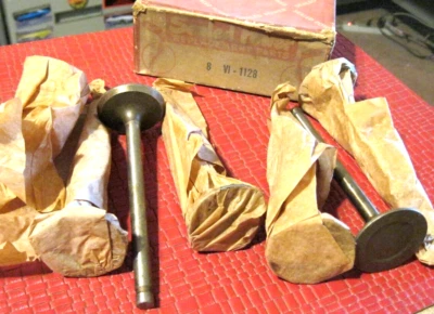 Nuevo lote de válvulas de admisión de 8 cilindros para auto y camioneta Ford 1954-1962, 7 piezas, leer Foto 1 de 3