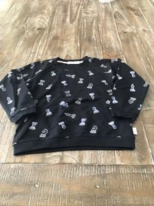 Miles Girl's Chess Sweatshirt Black 4 Years - Picture 1 of 1
