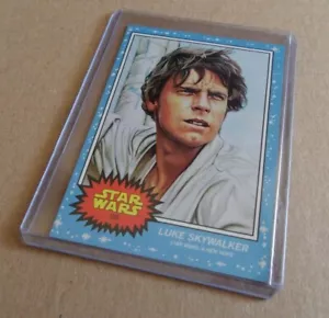 1 x Luke Skywalker #100 A New Hope Trading Card from Star Wars Topps Living Set - Picture 1 of 6