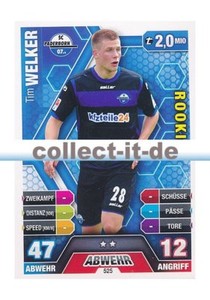 Match Attax Extra 14/15 - 525 - Tim WELKER - Rookie