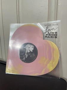 Taylor Swift Lover (Live From Paris) Heart Shaped Vinyl - IN HAND Ready to Ship! - Picture 1 of 2