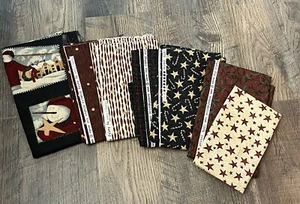Moda Mix Christmas Quilt Fabric Charm Fabric Lot Kaufman Holiday Frosty - Picture 1 of 8