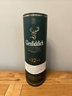 Glenfiddich Single Malt Whisky Aged 12 Years Empty Green Bottle Tube
