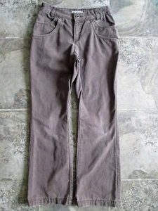 Columbia Youth Pants 12 24x28 Brown 100% Cotton Canvas Adjustable Waist Outdoor - Picture 1 of 9