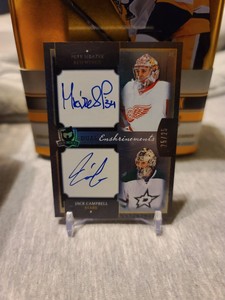 Upper Deck 2013-14 The Cup Dual Enshrinements Petr Mrazek Jack Campbell RC READ