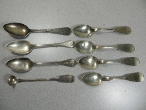 Lot Of Antique .900 Coin Silver Spoons - 147.6 Grams - Not Scrap - Picture 1 of 9