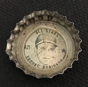 1960s Coca Cola Brooks Robinson A21 MLB All Stars Bottle Cap Coke  - Picture 1 of 2