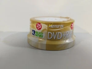 Memorex DVD-RW 4,7GB 4x 120 Minuten 25 Stück Spindel Neu/Versiegelt - Bild 1 von 3