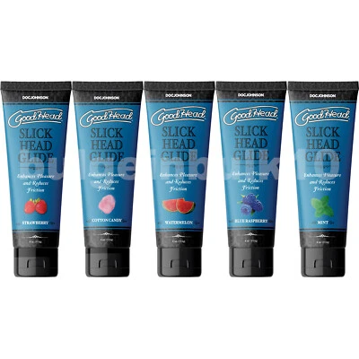 Lubricante con sabor en gel Goodhead Slide sexo oral garganta profunda BJ Delight Foto 1 de 4