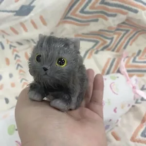 5 Zoll Mikro weiches Silikon KATZE Haustier Puppe Reborn realistisch lebensechtes Haustier - Bild 1 von 6