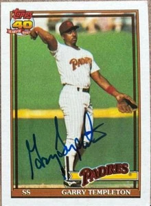 Garry Templeton Autographed 1991 Topps #253 - Picture 1 of 1