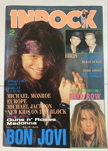 INROCK Magazine Vol.4 Feb 1990 Bon Jovi Special Issue Guns N Roses Madonna - Imagen 1 de 2