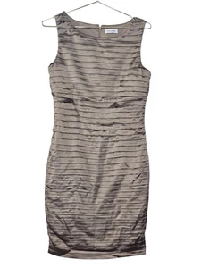 Calvin Klein Kleid beige Größe XS ärmellos Etuikleid Damen Details lesen - Bild 1 von 9
