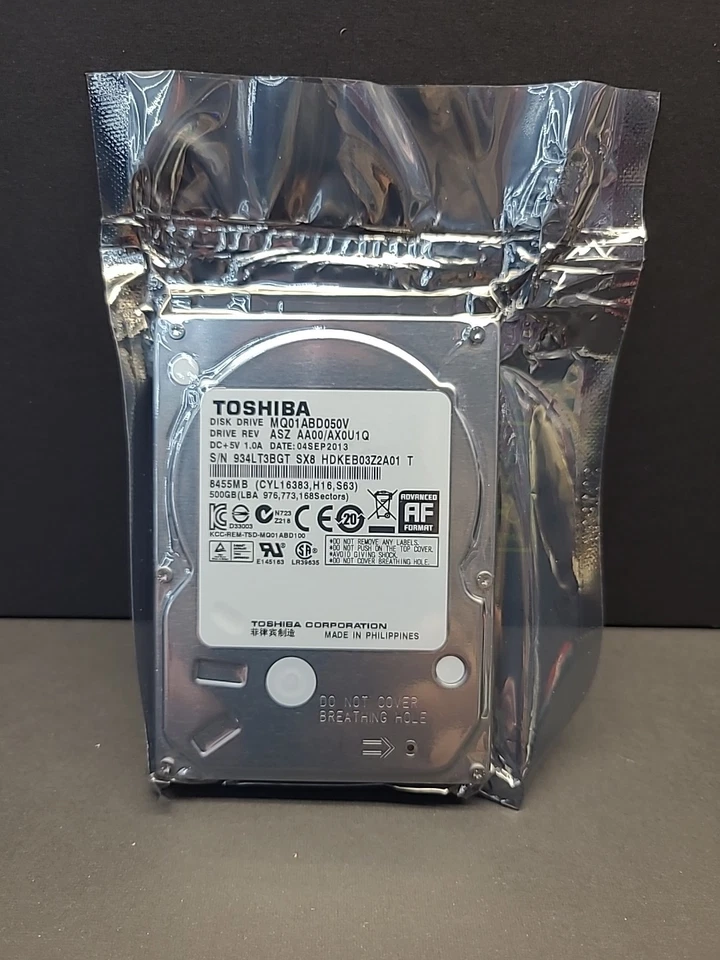 Toshiba 500 GB,Internal,5400 RPM,2.5" (MQ01ABD050V) HDD