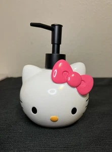 Hello Kitty Porcelain Head Lotion Pump Soap Bathroom Dispenser Cracked Cap - Picture 1 of 6