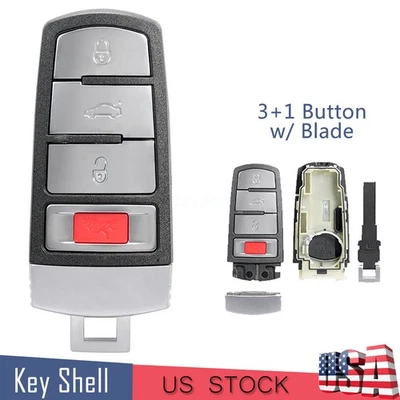 FUNDA llavero remoto para VW Volkswagen Passat 2006 2007 2008 2009 2010 2011 2012 Foto 1 de 4