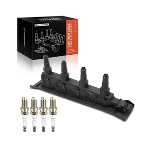 1x Bobina de encendido + 4x Kit de bujías de iridio y platino para Saab 9-3 00-02 9-5 - Imagen 1 de 9