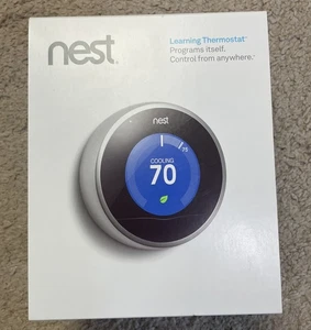 Google Nest 2nd Generation WiFi Smart Learning Thermostat T200577. No Base. - Picture 1 of 4