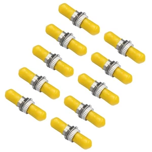 10 Pack Fiber Optic Adaptor ST to ST Singlemode Single Cable Connector Coupler B - Afbeelding 1 van 6
