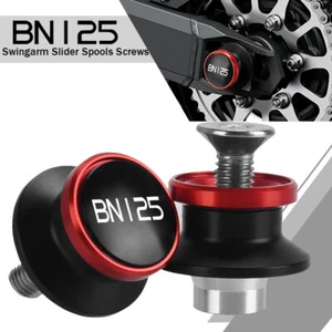 Motorcycle 6MM CNC Rear Swingarm Sliders Spools Stand Screw For Benelli BN125 - Picture 1 of 5