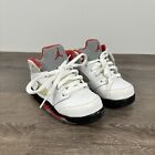 Nike Air Jordan 5 Retro Fire Red White Toddler Size 7C US Shoes 440890-102