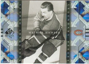 1999 UD SP Authentic Legendary Heroes Maurice Richard Candians Hockey Card #LH 4 - Bild 1 von 2