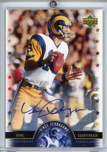 Vince Ferragamo Auto Upper Deck 2005 NFL Legends Football Legendary Signatures - Bild 1 von 2