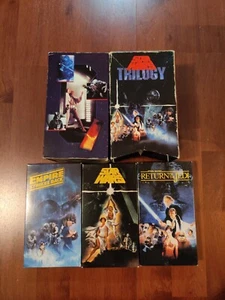 STAR WARS ORIGINAL TRILOGY VHS CBS/FOX RED LABEL Empire Strikes Back ROTJ BoxSet - Picture 1 of 1