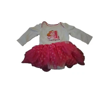 Koala Kids Baby Girl My First Thanksgiving Sequin Sparkle Turkey One Pc. 0-3mos - Picture 1 of 5