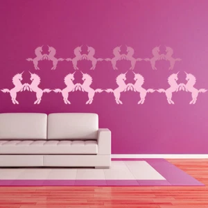 Rearing Unicorn Fairytale Wall Sticker Pack WS-33188 - Picture 1 of 10