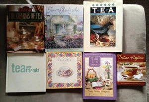 Lot Of 7 Tea Themed Hardcover Books Mixed Authors, Having Tea, Tea with friends - Picture 1 of 19