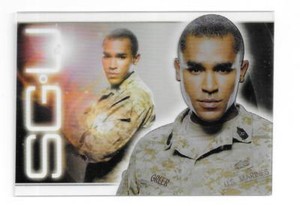 Stargate Universe season 1 Crew Card PL6 Jamil Walker Smith - MSgt. Ronald Greer
