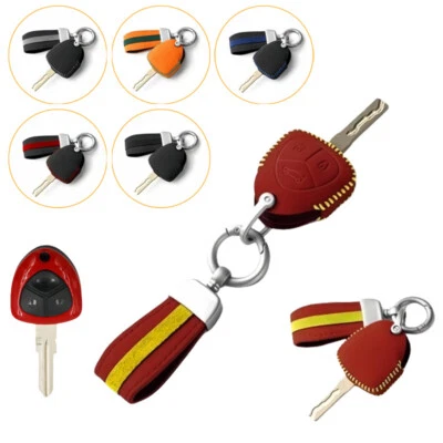 Suede Leather Car Key Case Cover For Ferrari 458 Italia 612 599 GTB Californla  - Image 1 of 4
