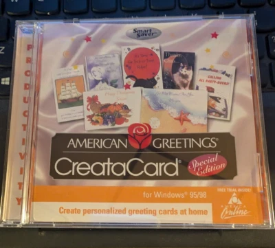 American Greetings CreataCard (PC CD-ROM) for Windows 95/98 – Mint Condition - Image 1 of 2