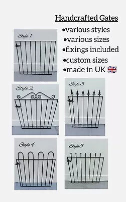 Metal Gates, strong Iron Garden Gates Many Sizes & Custom Sizes Available - Image 1 of 4