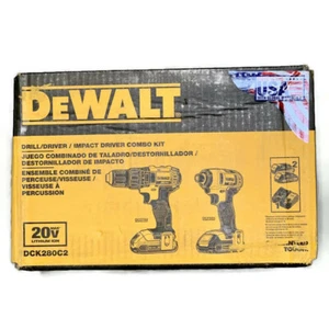 DEWALT DCK280C2 20V MAX Li-Ion 2 utensili kit combinato avvitatore a percussione e trapano senza fili - Foto 1 di 4
