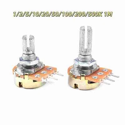 1/2/5/10/20/50/100/200/500K 1M Variable Resistor Adjustable Linear Potentiometer - Image 1 of 4