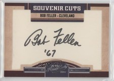 2011 Playoff Prime Cuts Souvenir Cuts Cut Signatures /35 Bob Feller #7 Auto HOF
