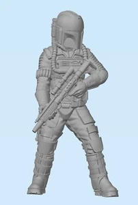 Star Wars Legion Miniatures - Mandalorian Pilot - 3d Resin Printed Miniature - Picture 1 of 2