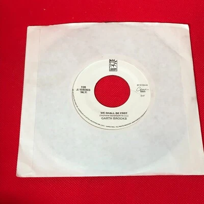 GARTH BROOKS We Shall Be Free 1992 USA jukebox promo 7" vinyl single 45 original - Image 1 of 2