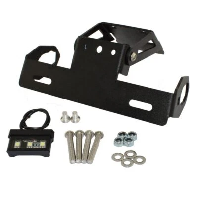 FOR KAWASAKI NINJA 650 2017-2021 motorcycle license plate holder frame LED light - Image 1 of 4