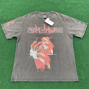 Neon Genesis Evangelion Asuka short sleeve T-shirt Black GIANT US Large With Tag - Picture 1 of 12