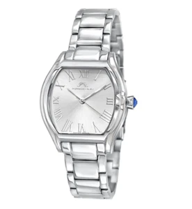 NEW Porsamo Bleu Celine 34mm SILVER Women's Tonneau Watch 1001ACES STAINLESS - Picture 1 of 3