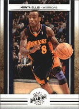 2009-10 Panini Season Update Warriors Basketball Card #129 Monta Ellis