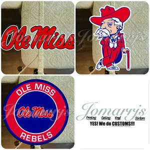 Ole Miss University Rebels SEC Football Logo NCAA Sticker Aufkleber #HottyToddy - Bild 1 von 4