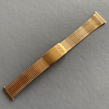 Vintage FS Yellow Tone/Stainless Steel Wristwatch Bracelet. 20mm End Links. NOS