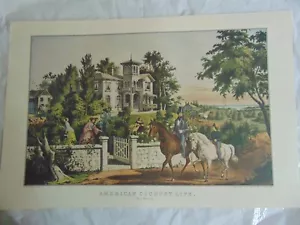 Calendario Currier & Ives stampa topper 2000 AMERICAN COUNTRY LIFE - Foto 1 di 1