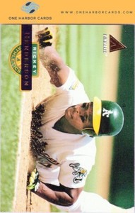 1994 Pinnacle Oakland Athletics Baseball Card #450 Rickey Henderson